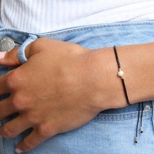 Free People Pearl and Glass Beaded Bracelet